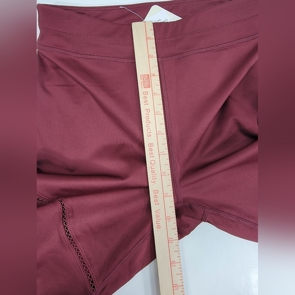 NEW Fabletics High Waisted Statement Powerlite 2.0 Women’s S/6 Leggings Burgundy - Picture 6 of 10